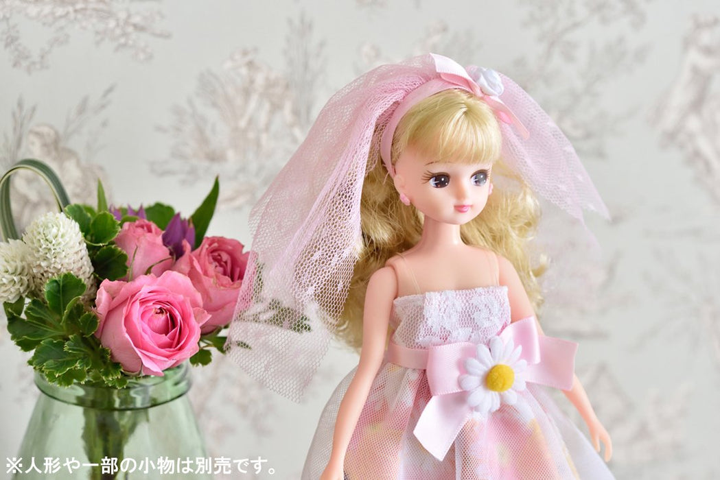 TAKARA TOMY Licca poupée fleur robe de mariée ensemble poupée non incluse 842033