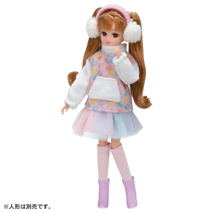 TAKARA TOMY Licca Kleid Flauschiges Mädchen-Outfit