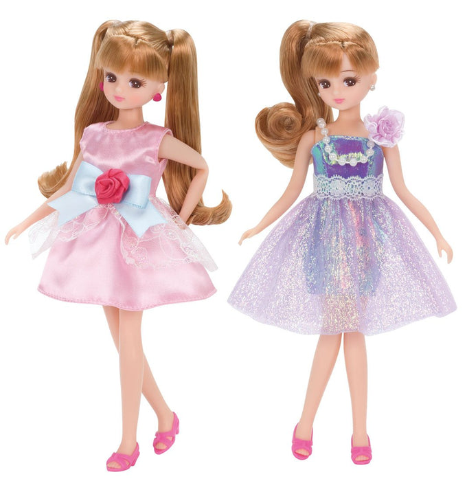 TAKARA TOMY Licca Dress Lw-18 Shiney Party 2 Dress Set 118060