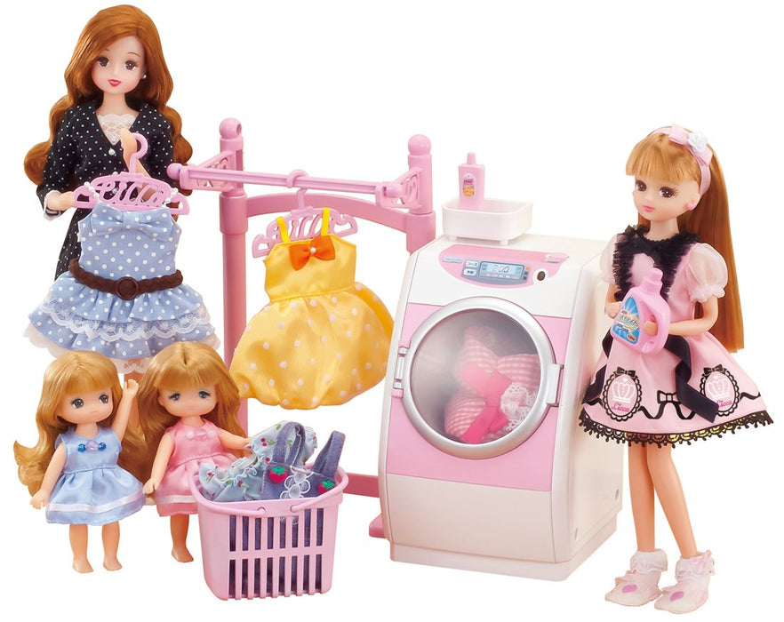 TAKARA TOMY Ensemble de machine à laver pour poupée Licca Poupée non incluse 441779