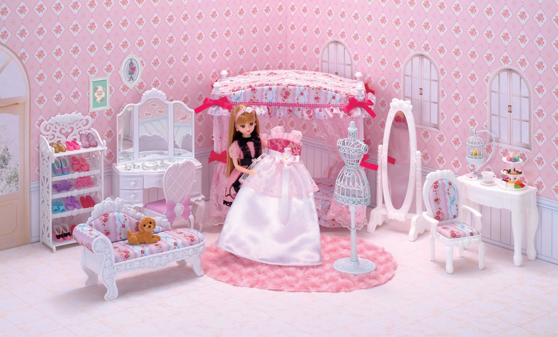 TAKARA TOMY Licca Doll Princess Chair & Table Doll Not Included  852858