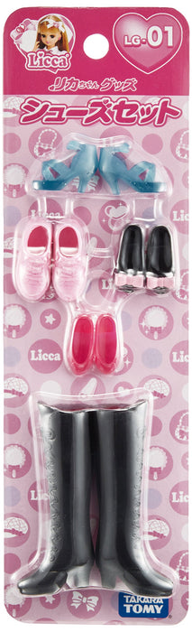 TAKARA TOMY Poupée Licca Ensemble de chaussures Licca Chan Poupée non incluse 426554