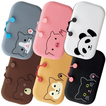 Lihit Lab Japan Zipper Pouch Punilabo Panda A-7716-6 Bulk Set Of 3- Japan Figure Store - #1 Bring To You The Best Japanese Goods
