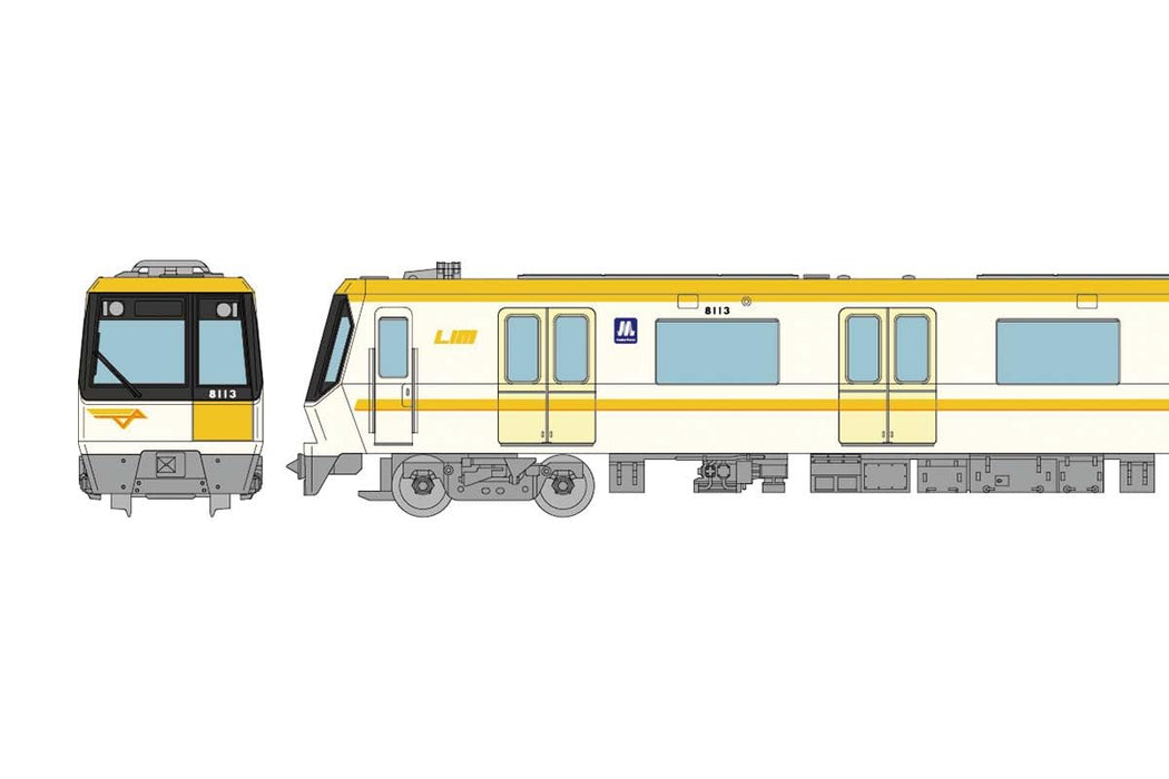 Tomytec Japan Osaka Metro Serie 80 Imazatosuji Linie 13 Formation 4-Wagen-Set Ein Diorama