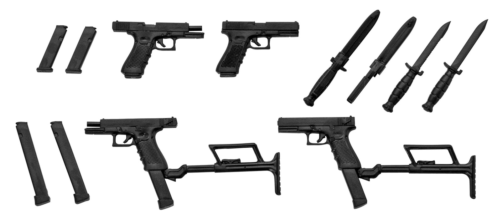 TOMYTEC La028 Military Series Little Armory Glock17 / 18C Type 1/12 Scale Kit