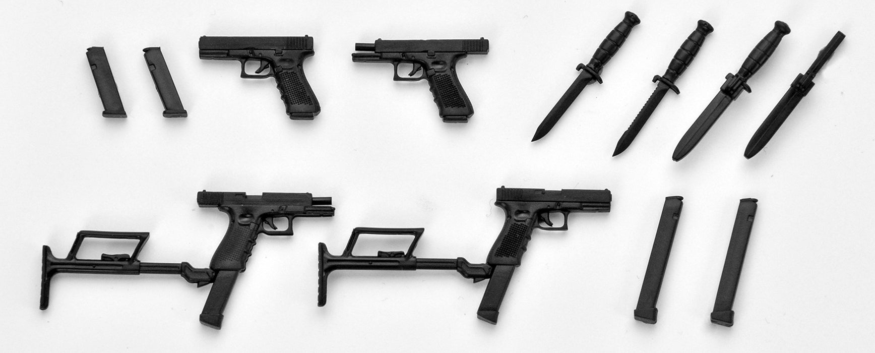 TOMYTEC La028 Military Series Little Armory Glock17 / 18C Type Bausatz im Maßstab 1/12
