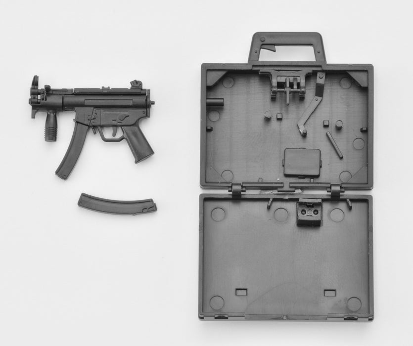 TOMYTEC - La045 Military Series Little Armory Mp5K Koffer Type Kit de modèle en plastique à l'échelle 1/12