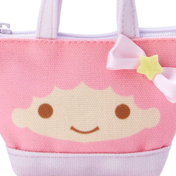 Little Twin Stars Mini Tote Bag Type Mascot Holder Japan Figure 4550337606018 3