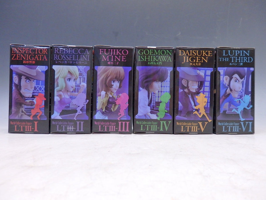 Banpresto Lupin The 3Rd Japan World Figurine à collectionner, lot de 6 types