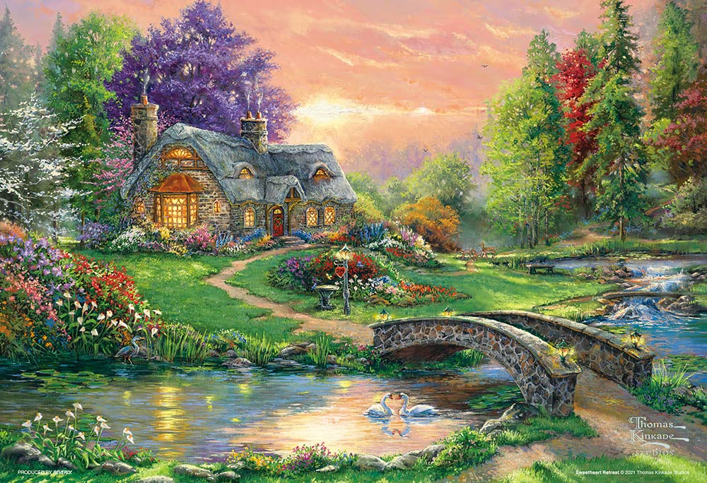 BEVERLY 81-635 Jigsaw Puzzle Sweetheart Retreat By Thomas Kinkade 1000 S-Pieces