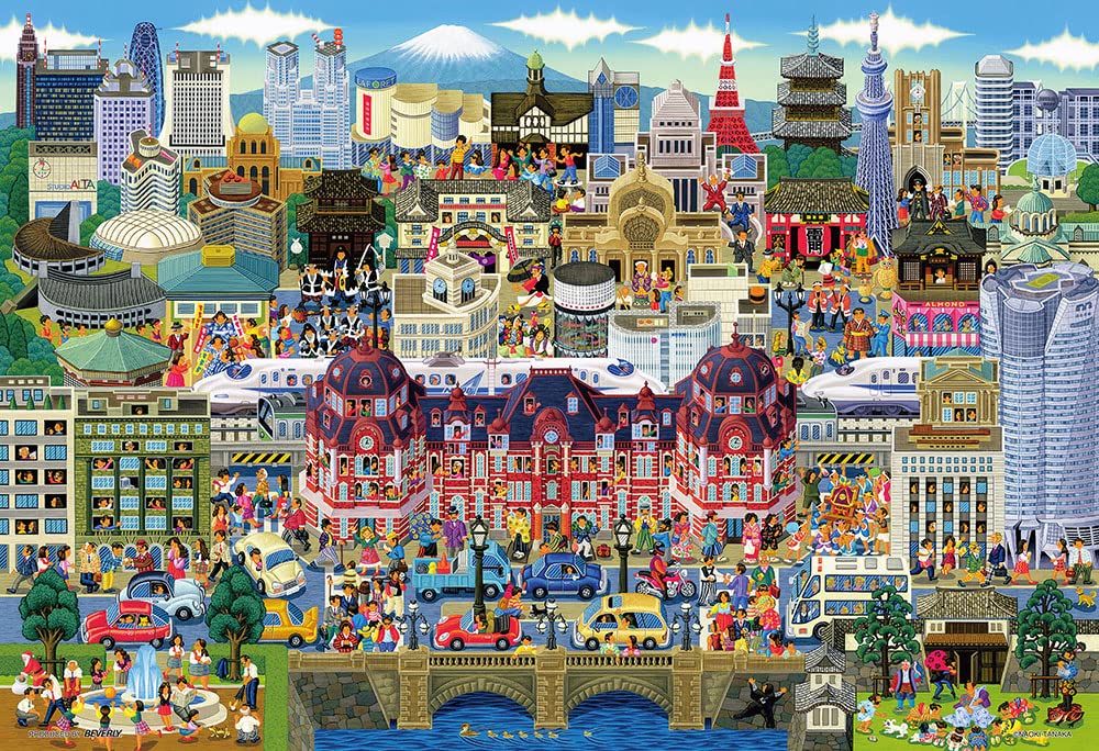 BEVERLY M81-636 Jigsaw Puzzle Famous Tokyo Sights 1000 S-Pieces