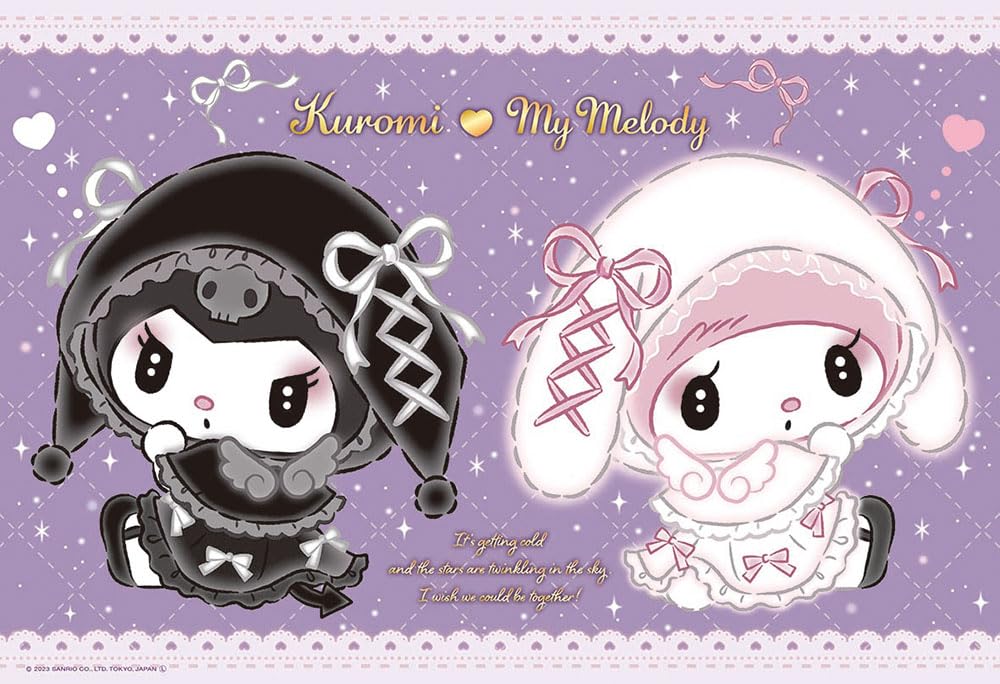 Made In Japan Beverly 300 Pc Jigsaw Puzzle Kuromi My Melody Moonlit Angel 300-053