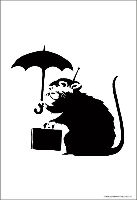 Beverly 83-112 Jigsaw Puzzle Banksy Umbrella Rat (300 Pieces) Jigsaw Puzzle Toy