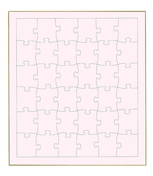 Beverly Jigsaw Puzzle WP-002 Signature Board Jigsaw Pink (36 Pieces) Blank Puzzle