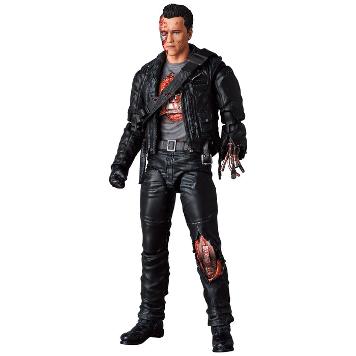 Mafex No.191 T-800 (T2: Battle Damage Ver.) Height Approx 160Mm Non-Scale Painted Action Figure