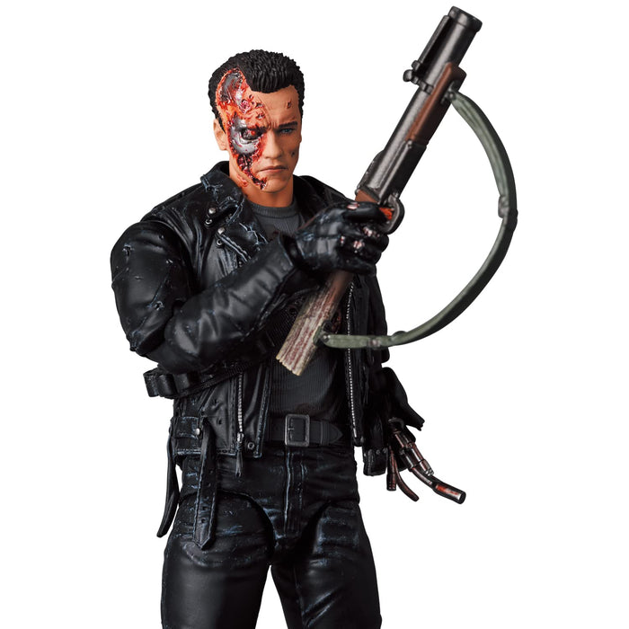 Mafex No.191 T-800 (T2: Battle Damage Ver.) Height Approx 160Mm Non-Scale Painted Action Figure