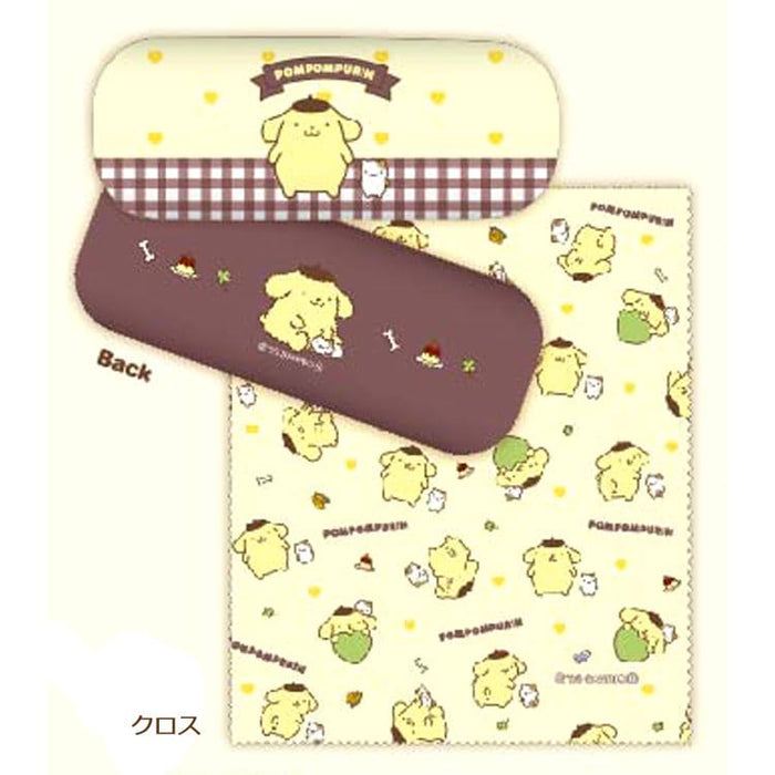 Marimocraft Sanrio Friends Series Glasses Case Pompompurin Japan W16Xh6Xd4Cm Srtz-089