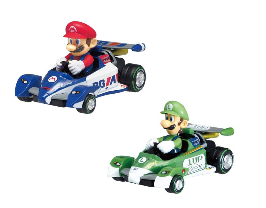 Kyosho Mario Kart Circuit Pullback Racer Set Mario & Luigi