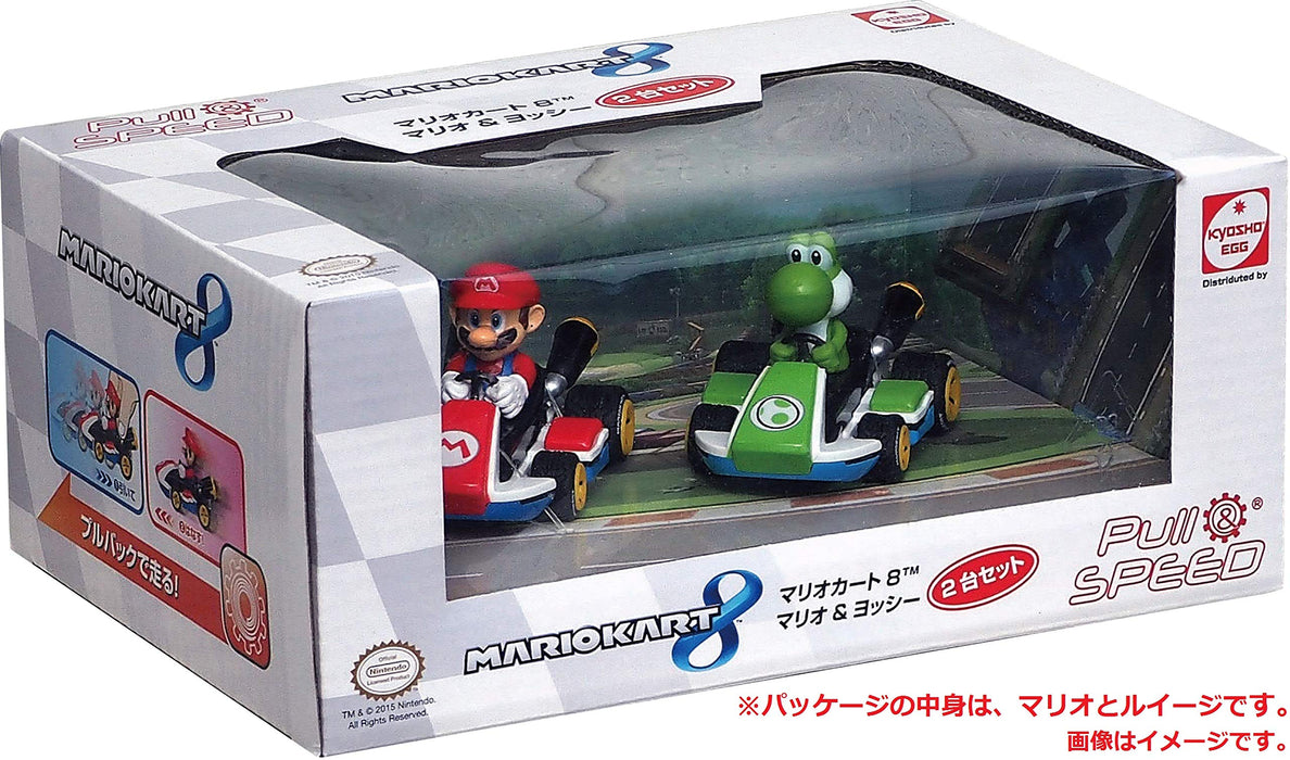 Kyosho Mario Kart Circuit Pullback Racer Set Mario & Luigi