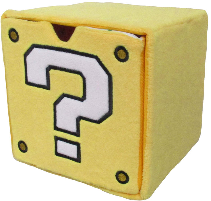 SAN-EI Super Mario Plush Doll Chest Question Mark Block