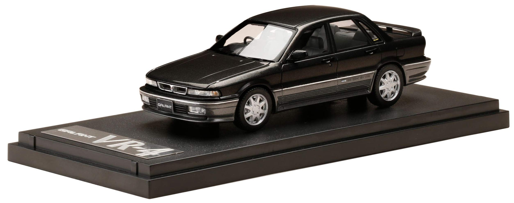 Mark43 1/43 Mitsubishi Galant VR-4 (E39A) 1990 Lampe Schwarz/Silber 2 Ton