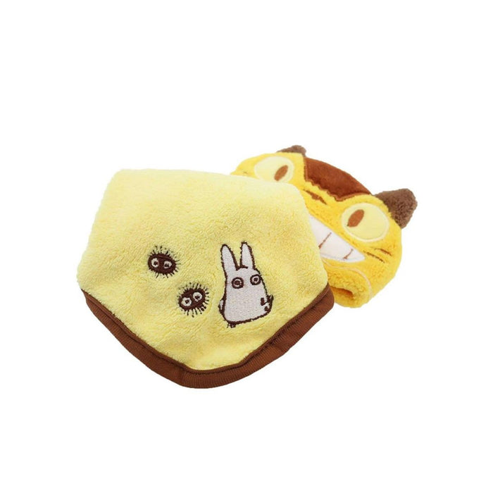 Marushin Loop Towel Micro Material Totoro Cat Bus Face Cover 10x12cm Towel 25x25cm Kindergarten Goods 1025010600
