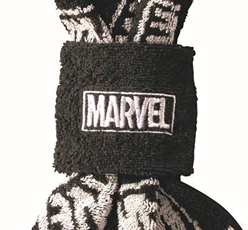 MARUSHIN Marvel Scarf Handtuch mit Armband Schwarz