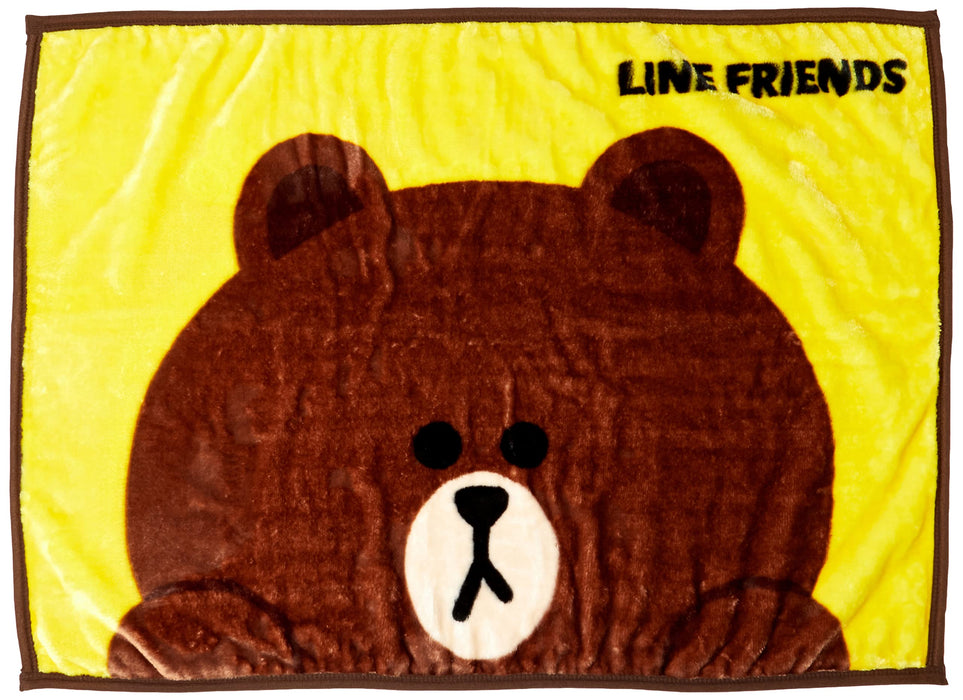 MARUSHIN Line Friends Blanket Happy Brown