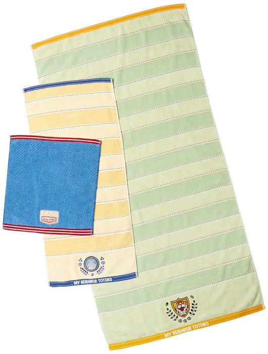 Towel Gift Set Denim Stitch Wt1P Ft1P And Bt1P My Neighbor Totoro