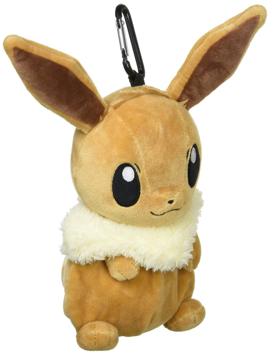 UNIQUE730 Pokemon Plush Pouch With Carabiner Eevee