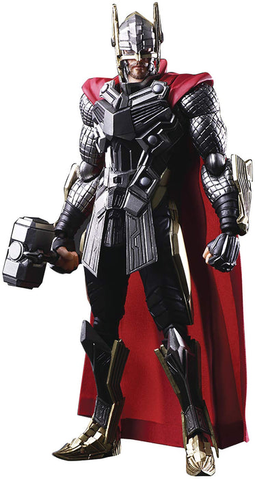 Marvel Universe Valiant Bring Arts Designed By Tetsuya Nomura Thor Pvc Painted Movable Figure Jun208883