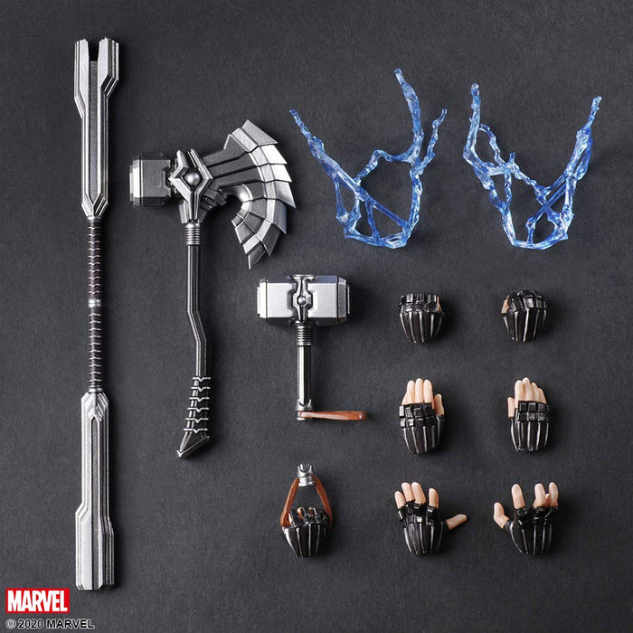 Marvel Universe Valiant Bring Arts Designed By Tetsuya Nomura Thor Pvc Painted Movable Figure Jun208883