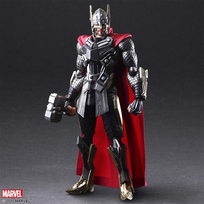 Marvel Universe Valiant Bring Arts Designed By Tetsuya Nomura Thor Pvc Painted Movable Figure Jun208883