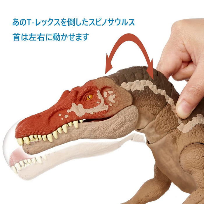 Mattel Jurassic World Toothed Spinosaurus Hcg54 Brown Dinosaurier Spielzeug für Kinder