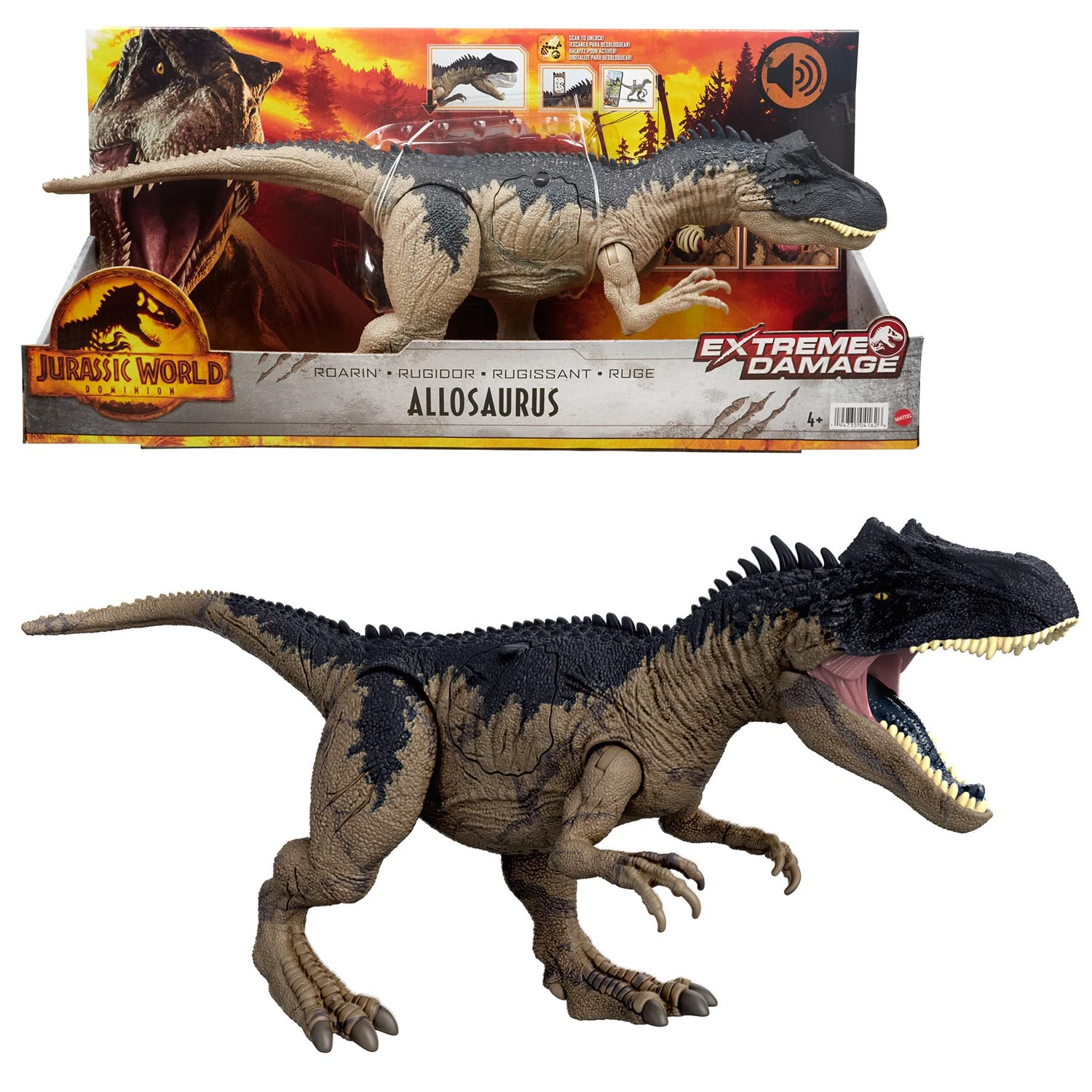Mattel HCG54 Jurassic world Dinosaure Spinosaurus 50 cm Dino