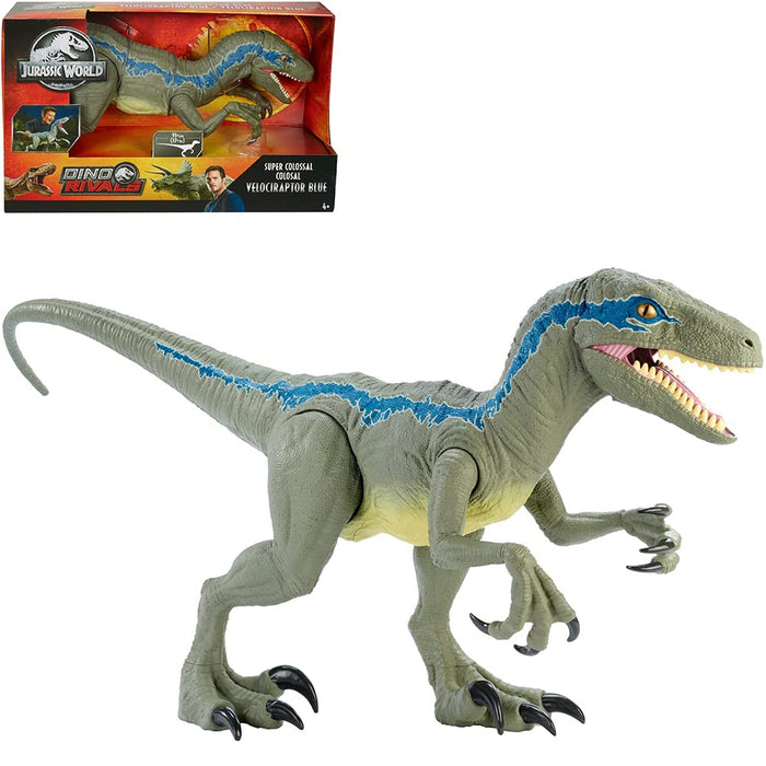 Mattel Jurassic World Gct93 super gros ! Modèles en plastique de jouets de figurines japonaises bleues