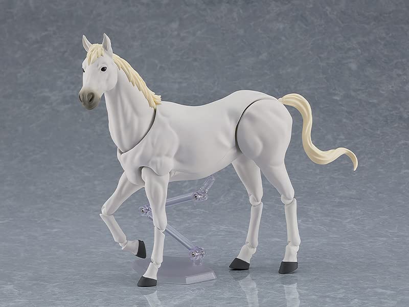 Max Factory White Wild Horse Figma - Movable Non-Scale Painted Plastic Figure