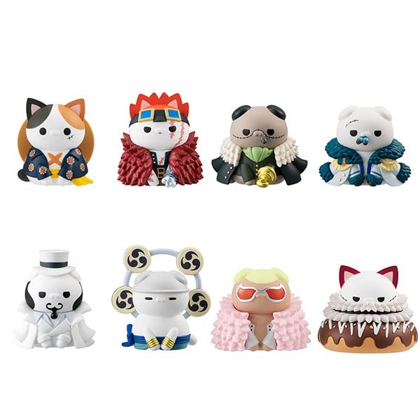 MEGAHOUSE Mega Cat Project One Piece Nyan Piece Meow! Luffy And Rivals 8Pcs Box- Japan Figure Store - #1 Bring To You The Best Japanese Goods