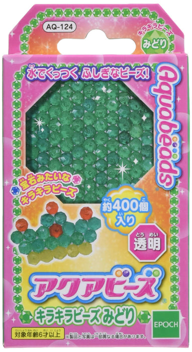 Epoch Aquabeads: Glitzernde grüne Perlen, Alter 6+, Spielzeug-Wasserstab-Bastelset