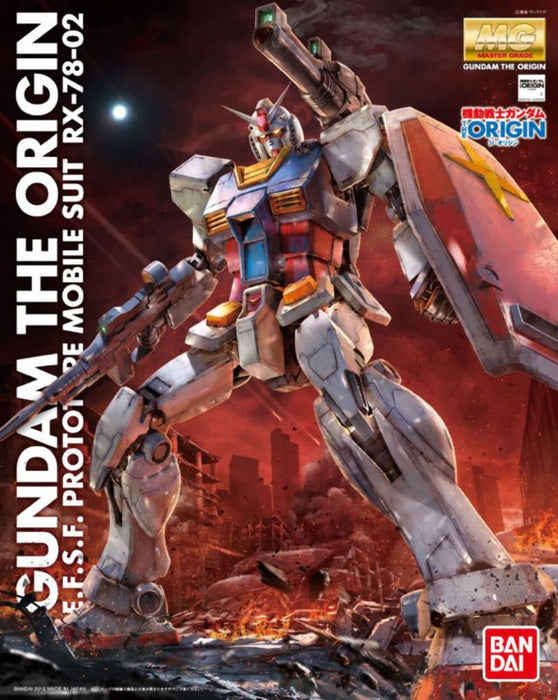 BANDAI Mg Gundam Rx-78-02 Gundam Gundam The Origin Version 1/100 Scale Kit