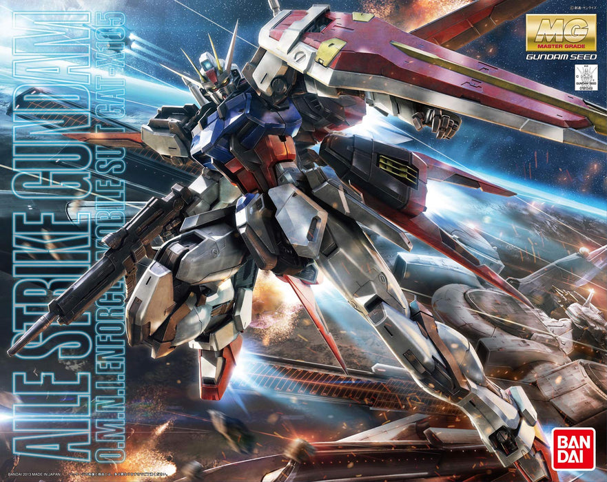 Mg Mobile Suit Gundam Seed Aile Strike Gundam Ver.Rm 1/100 Scale Color-Coded Plastic Model