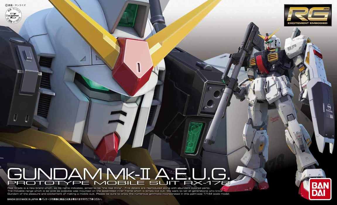 BANDAI Mg Rx-178 Gundam Mk.Ii Version2.0 A.E.U.G 1/100 Scale Kit