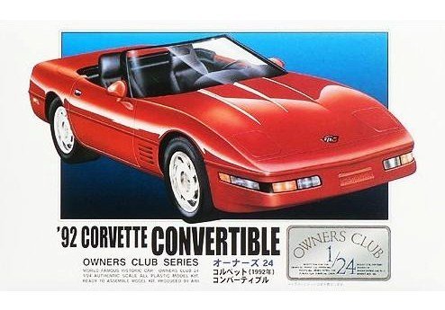 ARII Owners Club 1/24 22 1992 Corvette Convertible 1/24 Scale Kit Microace