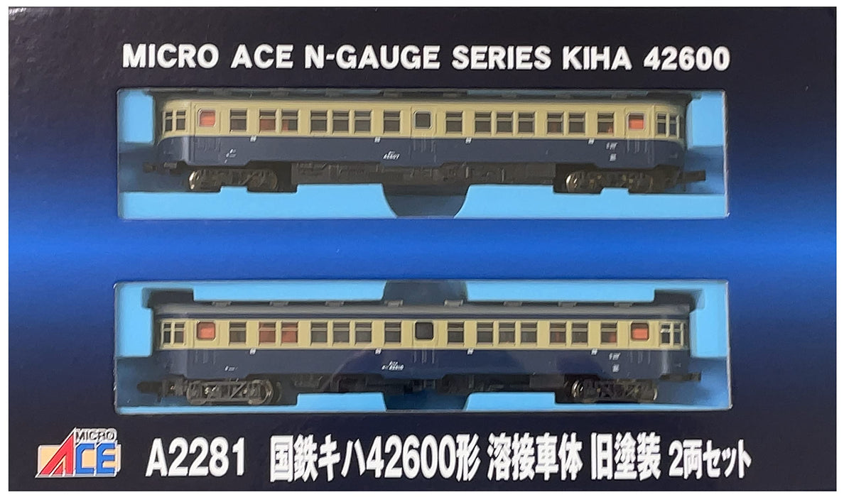 MICROACE A2281 Jnr Kiha Type 42600 Welded Car Old Painting 2 Cars Set N Scale