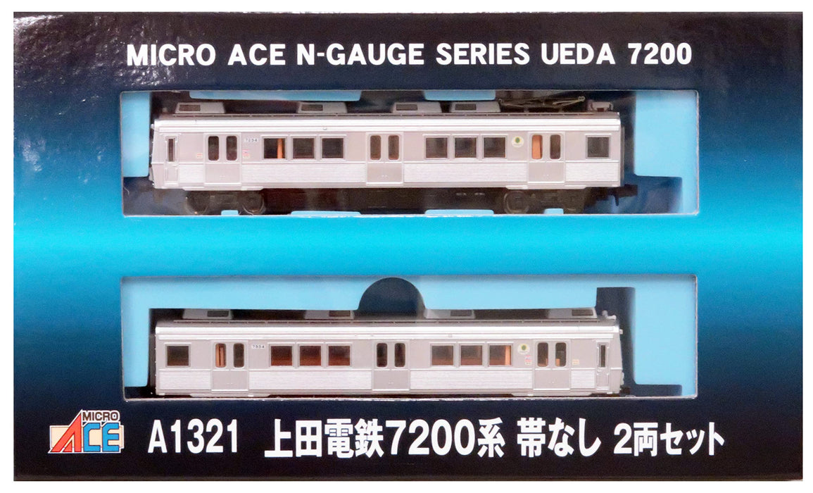 MICROACE A1321 Ueda Dentetsu Series 7200 Without Line 2 Cars Set N Scale
