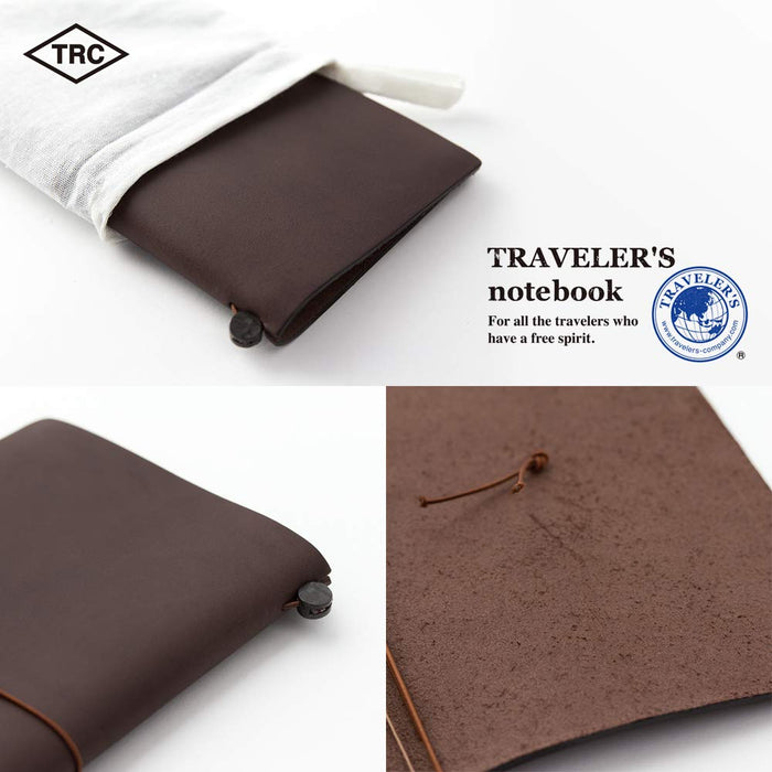 MIDORI Traveler'S Notebook Starter Kit Marron Taille Régulière -