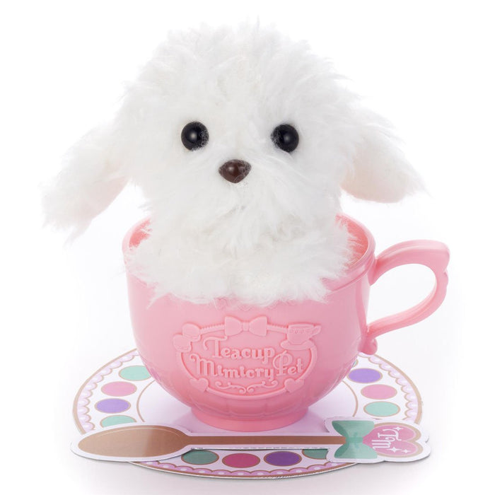 Takaratomy Arts Mimicrypet Teacup Toy Poodle in Vanilla Cream Color