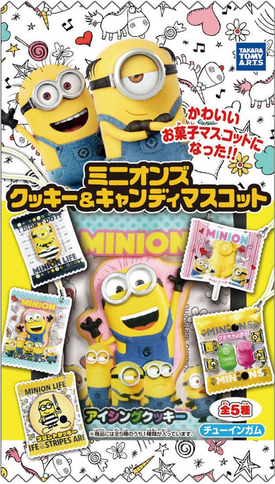 Takaratomy Arts Minions Candy Toy and Gum Cookie Mascot Pack of 10 Pieces