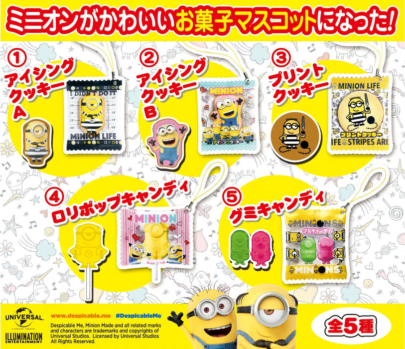 Takaratomy Arts Minions Candy Toy and Gum Cookie Mascot Pack of 10 Pieces