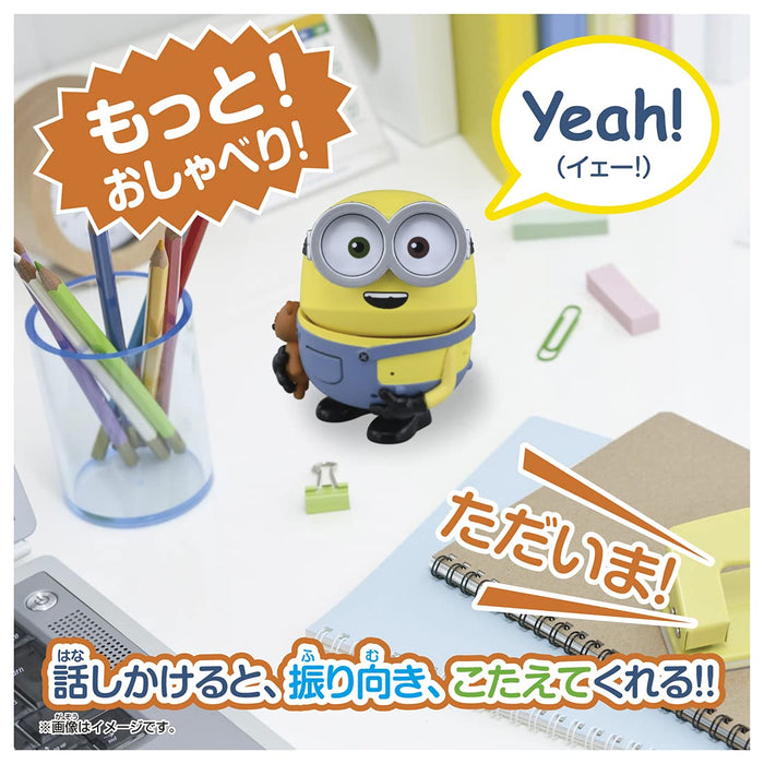 Takara Tomy Minions More! Bellow! Minion Bob With Tim - Minions Character Toy - Made In Japan